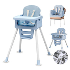 RadiAngl 3-in-1 high chair with removable tray for easy feeding.