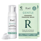 Rael Feminine Wash bottle front view for gentle daily cleansing