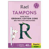 Rael tampons slim applicator with easy insertion and comfort
