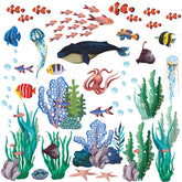 RAINBOW WSK RW-1029 ocean animals sheet 1 creates playful kids room decor