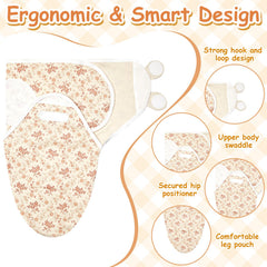Ramede cotton swaddles offer soft texture and breathable fabric for newborn comfort.