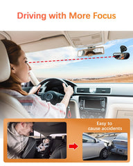 Range Tour mirror with adhesive mount offers tool-free, versatile installation.