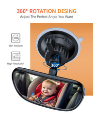 Range Tour wide-angle convex mirror expands rear visibility and reduces blind spots.