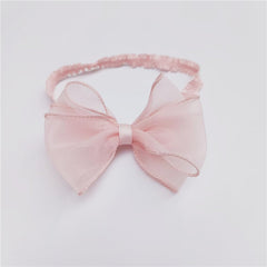 Rannyrena knotted bow headband, chiffon style, adds charm to photos and parties.