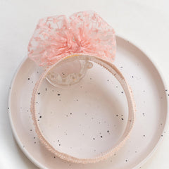 Rannyrena soft-elastic headband for babies ensures snug, gentle fit.