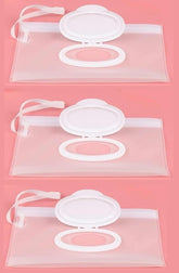 RANYUNSYZ 3Pcs refillable wipe case set keeps wipes moist on the go.