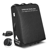 Raymace padded stroller travel bag with wheels for easy airport navigation.