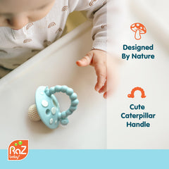 RaZbaby Chompy teether ergonomic handle easy grip