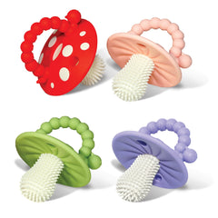 RaZbaby Chompy teether with massaging bristles soothing gums
