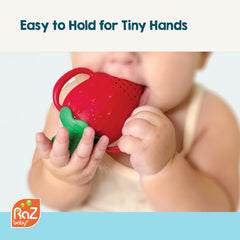 Dishwasher-safe Razbaby Fruitique feeder for convenient cleaning and peace of mind.