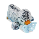 RaZbaby Penguin RaZbuddy teether with BerryBumps texture for gentle gum relief.