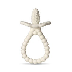 RaZbaby RaZberry Plus teether showing BerryBumps texture for soothing gums