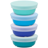 Re-Play 12 oz toddler bowls with lids, durable and dishwasher safe for daily meals.
