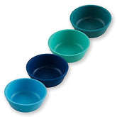 Re-Play 12 oz toddler bowls with deep-walled design for mess-friendly meals.