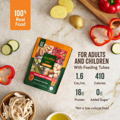 Pack of 12 pouches emphasizes shelf-stable, ready-to-feed real-food meals.