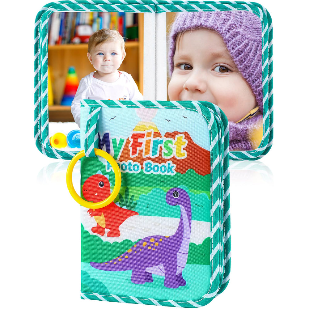 Reallnaive dinosaur baby album cover in soft fabric for safe handling