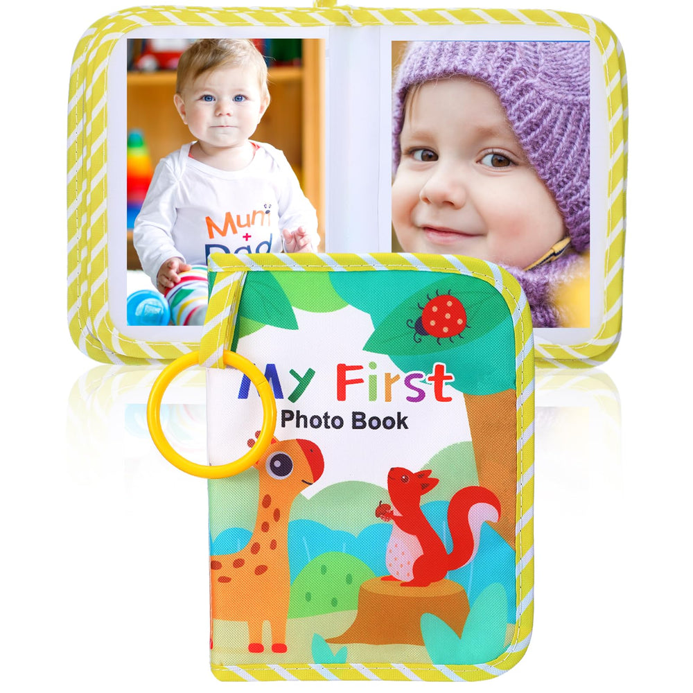 Reallnaive forest animals baby album cover showing kid friendly design for memories