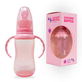 Rearz Pink Easy Grip bottle with 600ml capacity for easy feeding.