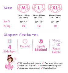 Rearz Princess Pink outer view reveals full-coverage design for leak protection.