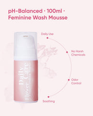 REBODY SAPPHO foam lather close-up showing smooth, everyday cleansing texture.