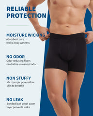 REELINDRY men's underwear with leak-proof design helps prevent leaks during activities.