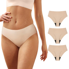 REELINDRY washable incontinence underwear beige 3-pack for discreet all-day protection