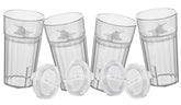 Reflo Smart Cup Bundle front view with clear 4-pack promoting toddler independence