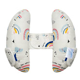 REFLYAWAY Banana U-Shape Headrest provides secure travel support for baby's head.