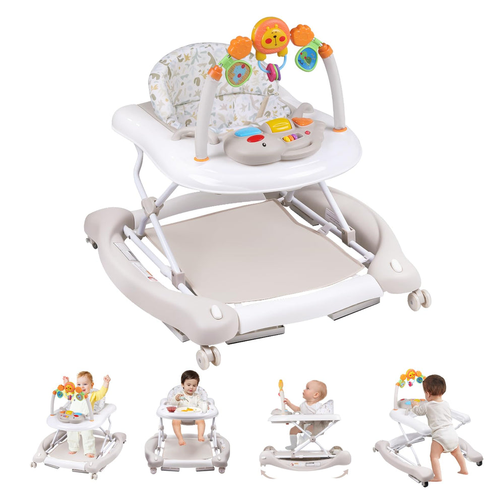 RefoereBabe baby walker in foldable setup, enabling quick assembly and space-saving storage.