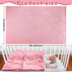 Reginary baby blanket 30x40 inches provides generous crib coverage.