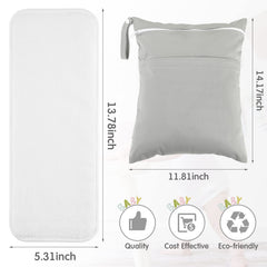 Reginary newborn 3-layer inserts with soft microfiber for sensitive skin.