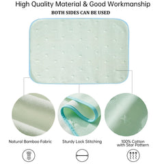Reidio star jacquard pattern adds subtle style to baby bed.