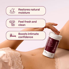 Close-up of Rejuveen Uflora capsules for daily use