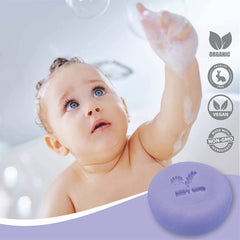 Relaxcation baby soap with shea butter nourishes delicate skin