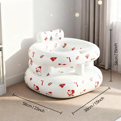 Relaxing Baby seat with built-in air pump for quick setup