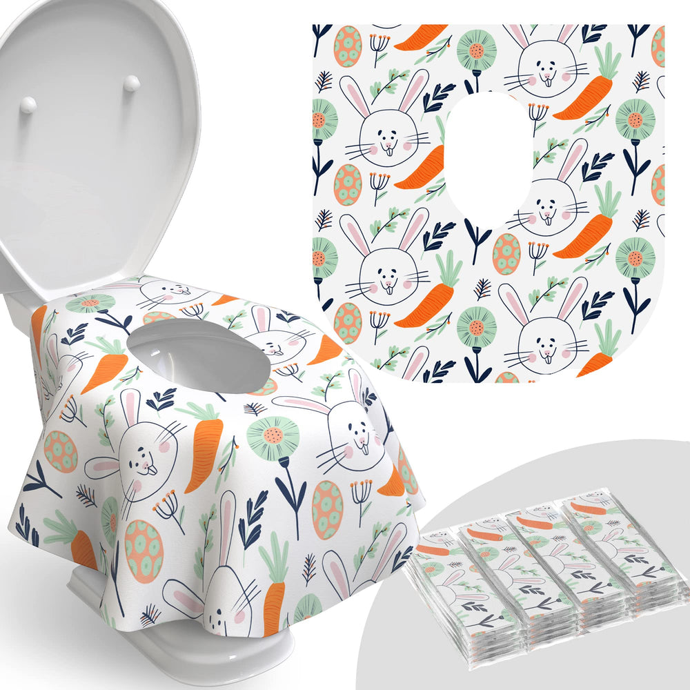 Relyo disposable seat cover travel-pack protects skin on public toilets.