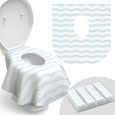 Relyo Waves disposable toilet seat covers for safe public restrooms.