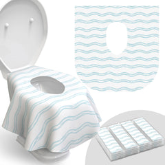 Relyo Waves disposable toilet seat covers for safe public restrooms.