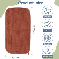 Remagr muslin burp cloths six-layer structure for strong absorption.