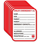 reMarkable INFANT I.C.E. car seat sticker for quick emergency contact details