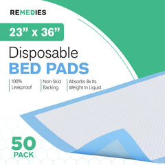 Remedies bed pad wetness indicator helps you spot accidents early.