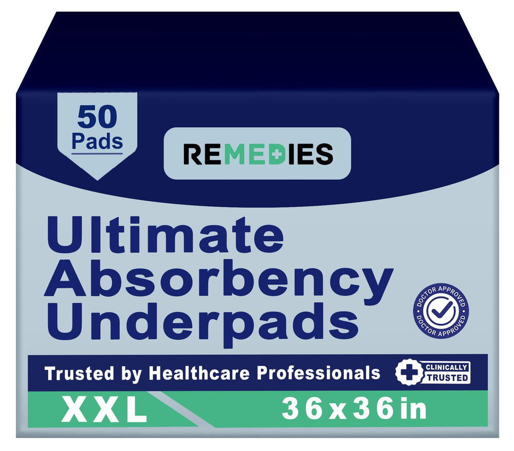 Remedies extra large bed pad waterproof cover protects beds and furniture from spills.
