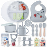 Remonda 23-piece feeding set with suction plate for mess-free self-feeding.