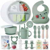 Remonda 23-piece feeding set overview showing a complete self-feeding solution.