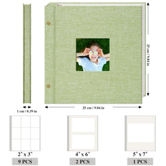 Remowith album opened flat shows easy photo placement.