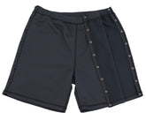 Renova Medical Wear post-surgery tearaway shorts grey front view, easy access for recovery