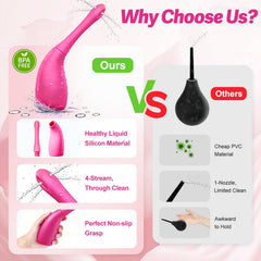 REPABLENT Anal Douche with four-spouts—thorough 360-degree cleansing.