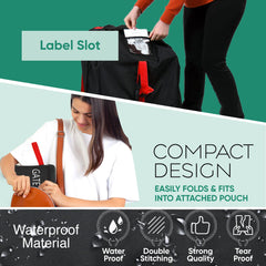Reperkid car seat travel bag waterproof cover shields against moisture