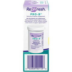 Rephresh Pro-B bottle label detail communicates strains included.