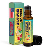 Rescue Patch adhesive remover spray bottle for gentle removal of sticky residues.